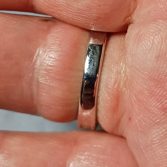 Vintage Retro Art Deco Silver Filigree and CZ Ring Size 10 - Picture 8 of 15